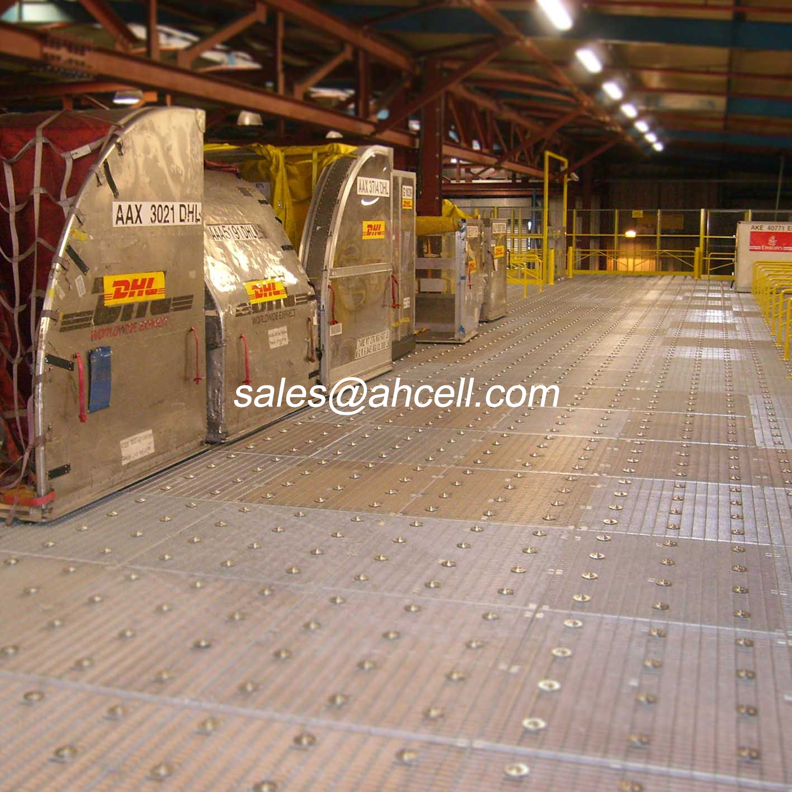 DHL Air Cargo Ball Transfer Units Platform