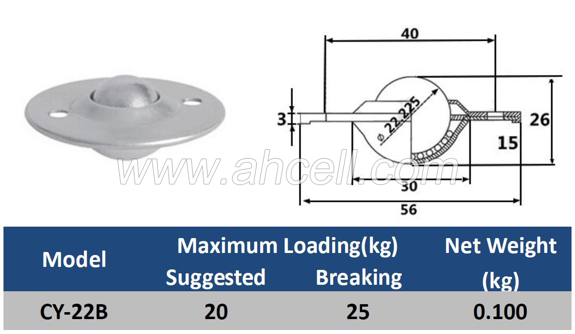 KU-122 CY-22B BALL TRANSFER UNIT