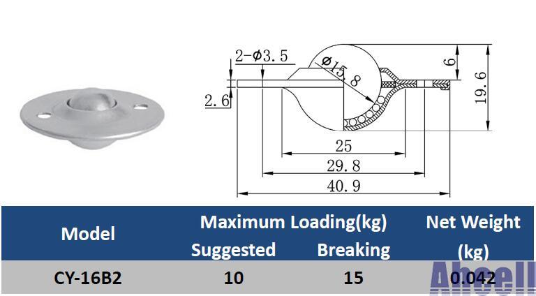 MISUMI Ball Roller Caster