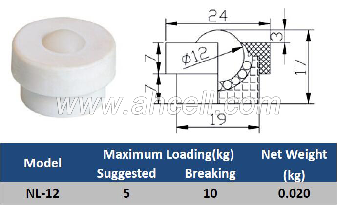 NL-12 Plastic Ball Transfer Unit Caster Roller